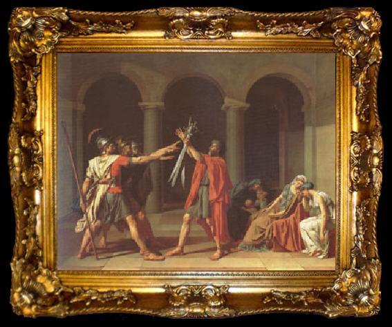 framed  Jacques-Louis  David The Oath of the Horatii (mk05), ta009-2